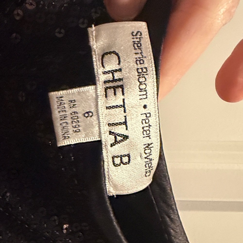 Chetta B Midnight Sequin pant size 6 - Picture 4 of 7